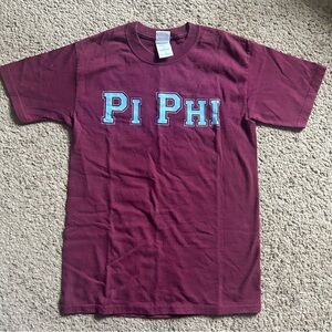 Pi Phi Sorority Powderpuff Football Vintage Burgundy Ultra Cotton T-Shirt Small